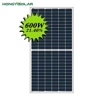 China Rotterdam Warehouse In Stock 48v 540w 550w 560w Photovoltaic Solar Panel Monocrystalline Solar Panel 600w 210mmx210mm for sale