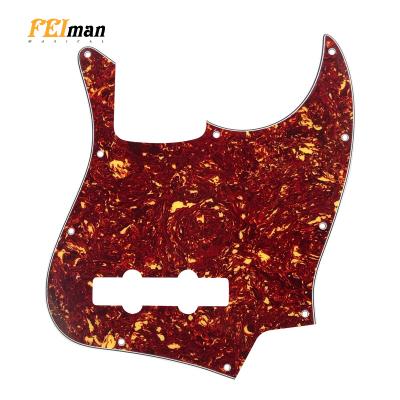 China GUITAR Pleroo Guitar Parts Standard 10 Holes 4 String JB Pickguard Scratch Plate Suit For Fender Jazz Bass Guitar for sale