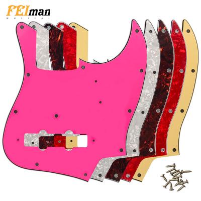 China Custom GUITAR Pleroo Guitar Parts MIJ Japan Jazz Bass Standard 4 String JB Guitar Scratch Plate 11 Screw Pickguards For Damper for sale