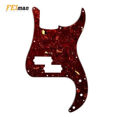 China GUITAR Pleroo Guitar Parts 13 Hole USA/Mexico P Standard Bass Style Guitar Scratch Plate Without Truss Rod Hole Pickguard For Damper for sale