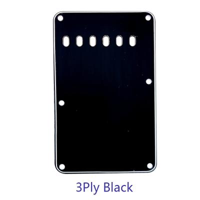 China GUITAR Pleroo Custom Guitar Parts - For USA 57 Year Start Tremolo Cover Back Plate Guitar Pickguard Scratch Plate Guitar 6 Holes for sale