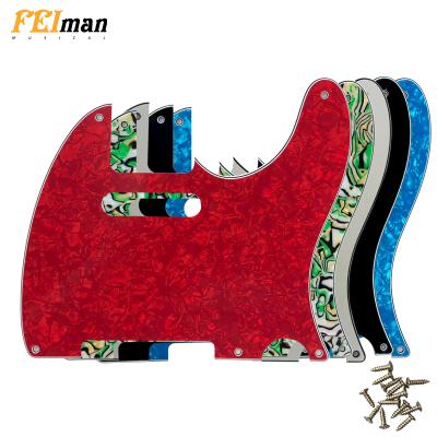 China GUITAR Pleroo Guitar Parts Multi Color Choice 5 Screw Holes Pickguard For 52 Year Telecaster Guitar Tele Scratch Plate US Standard for sale