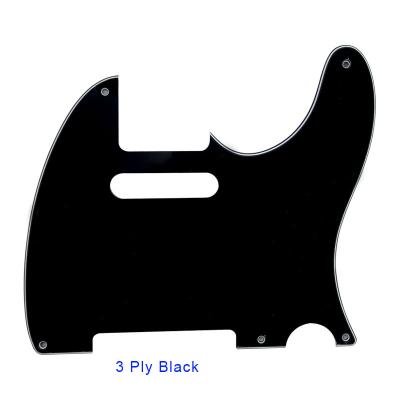 China GUITAR Pleroo Guitar Parts Ply Black 5 Screw Holes Pickguard For 52 Year Telecaster Guitar Tele Scratch Plate US Standard for sale