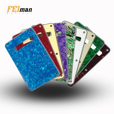 China Left Handed GUITAR Pleroo Guitar Parts Tremolo Cavity Cover Flat Back For Stratocaster Early Style Modern Electric Guitar Backplate for sale