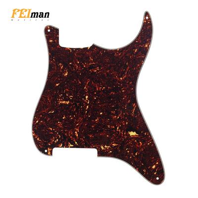 China GUITAR Pleroo Guitar Parts Line Plate 4 Holes Masks Hardware With Real Foil Pickguard Shield For Stratocaster Guitar for sale