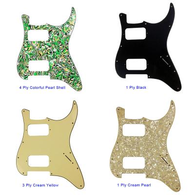 China GUITAR Pleroo 11 Screw Hole Guitar Pickguard FD Early HH Humbuckers Pickups Scratch Plat NO Functional Punch Holes Multi Color for sale