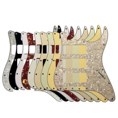 China Pleroo Quality Guitar Parts GUITAR St P90 Guitar PICKGUARD Functional Punching Large Screw Holes No 11 Start 3 P90 Humbuckers for sale