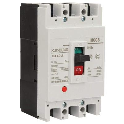 China Industry Appliances 3 Pole 80A 100A Plastic Copper Electrical Circuit Breaker MCCB for sale