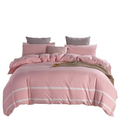 China Custom Modern Style Anti-bacteria Plain Dyed 100% Washed Cotton Durable Soft Comfortable Comforter Cover Sets for sale