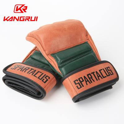 China Comfortable Fit Handcrafted Muttahida Majlis-e-Amal Genuine Leather Gloves for SPARTACUS for sale