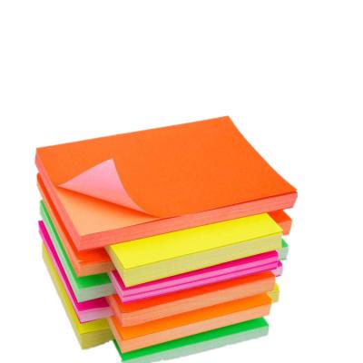 China Sticker Heat Resistant Colorful Fluorescent Adhesive Paper for sale