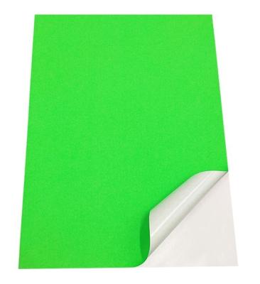 China FLUORESCENT COLOR heat resistant STICKER PAPER for sale