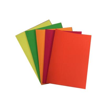 China A4 Heat Resistant Self Adhesive Fluorescent Sticker Paper With Different Color for sale