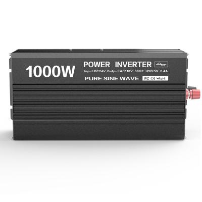 China Aluminum Alloy 1000w 2000w 3000w Inversor 12v DC To AC 220v Pure Sine Wave Inverter With LCD Display for sale