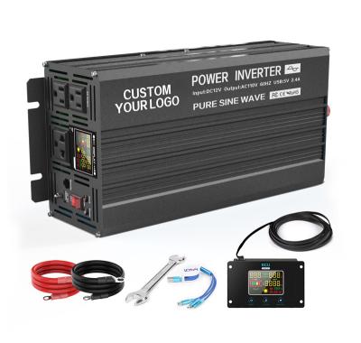 China Wholesale Aluminum Alloy Pure Sine Wave Inverter Off Grid 12v 24v Power Inverter For Home Solar Energy Systems for sale