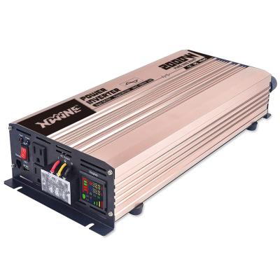 China Hot Sale Aluminum Alloy AC 110v 120v 220v 60hz AC Inverter 2000w DC 12v 24v 48v Off Grid Power Inverter With Best Price for sale