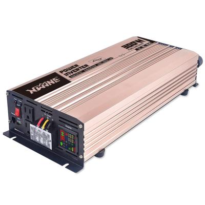 China Aluminum alloy high efficiency power inverter 12v 24v dc to ac 110v 120v 1000w 2000w 3000w pure sine wave inverter with led screen for sale