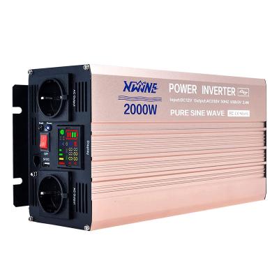 China Aluminum Alloy High Frequency Pure Sine Wave Inverter 1000w 1500w 2000w 3000w 4000w Power Inverter For Car Use for sale