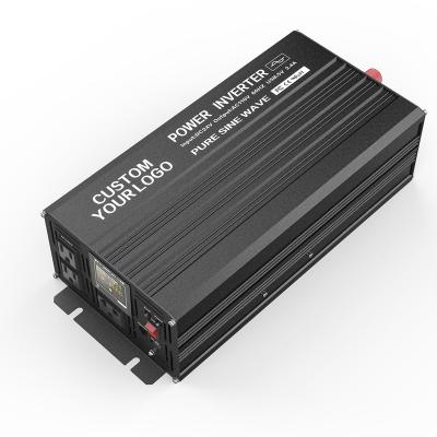 China Pure Aluminum Alloy 12v 24v Sine Wave Inverter DC to AC Voltage Transformer Power Converter Inverter 110v 220v 1000W 2000W 3000W for sale