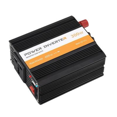 China 300w aluminum alloy modified portable sine wave inverter car power inverter with high quality for sale