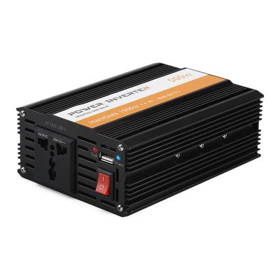 China Hot sale 12v 220v aluminum alloy dc to ac car inverter off grid 500w modified sine wave inverter for sale