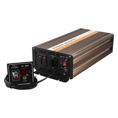 China Custom Micro Charger Inverter Aluminum Alloy 500 Watt Pure Sine Wave With Auto UPS Function for sale