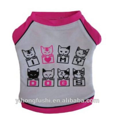 China Sustainable Pet Clothes Kind Pattern Dog Clothes Summer Dog T-shirt Dog Clothes Factory for sale