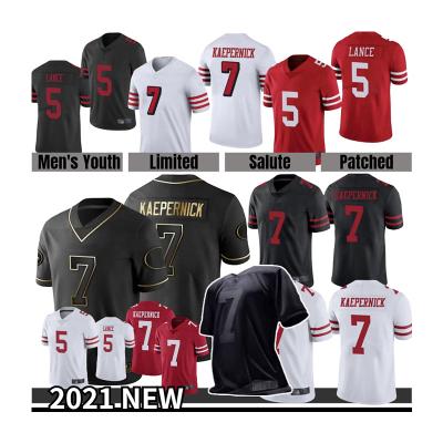 China Shirts & Youth 16 montana 10 garoppolo 19 samuel 25 sherman 54 warner trey lance 8 top 5 steve americano men football jersey 2020 for sale