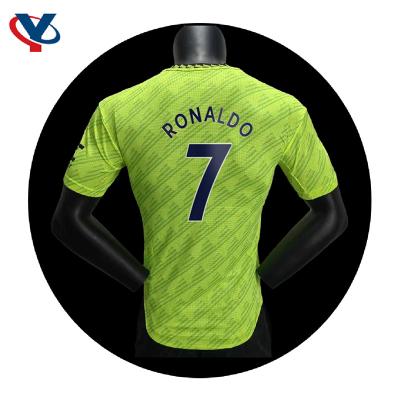 China Sets Man UTD Jersey 22/23 Club Soccer Jersey Soccer Wear Thailand Footballer Version Ronaldo Jersey #7 for sale