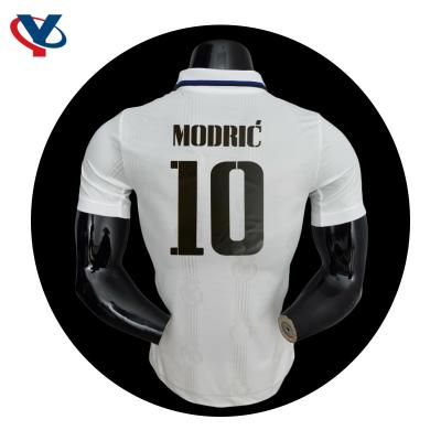 China Real Club Thailand Jersey 2022 Soccer Jersey Soccer Jersey Home Madrid Player Version T-shirt Offer Type Of Sets In for sale