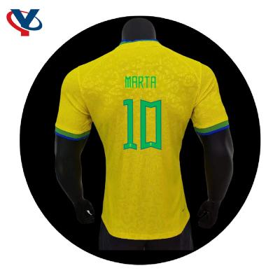 China 2022 NEYMARJR 10 sets World Cup Jersey Camiseta Thailand quality Brazil player version Thai soccer jerseys for sale