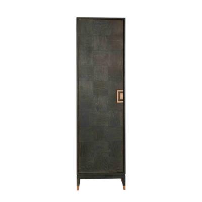 China Contemporary Contemporary Oak Wood Parquet Door Tall Solid Storage Cabinet for sale