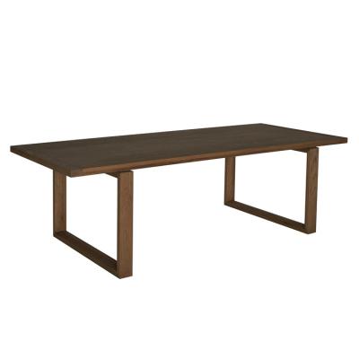 China Traditional French Home Furniture Rectangular Solid Oak Wood Dining Table for sale