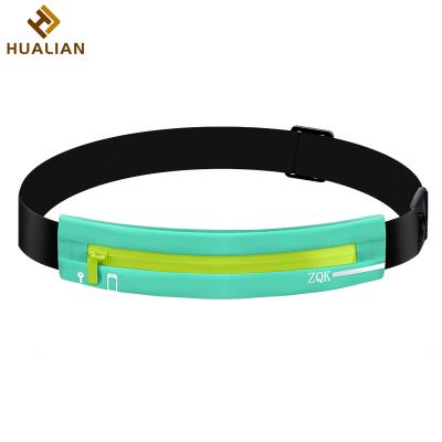 China HUALIAN Exercise Lycra Mini Waist Bag Waterproof Thin Waterproof Unisex Pouch Running Belt for sale