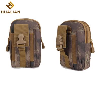 China HUALIAN Multifunctional Waterproof Travel Sports Outdoor Camping Running Sling Camouflage Waist Belt Tactical Bag for sale