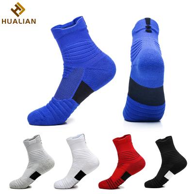 China HUALIAN Breathable Custom Logo OEM Colorful Cycling Sport Cycling Socks Breathable Men Cycling Sport Socks for sale