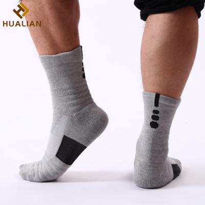 China HUALIAN Women Crew Breathable Custom Tennis Tube Running Sock Custom Basketball Sport Bangs Elite for sale