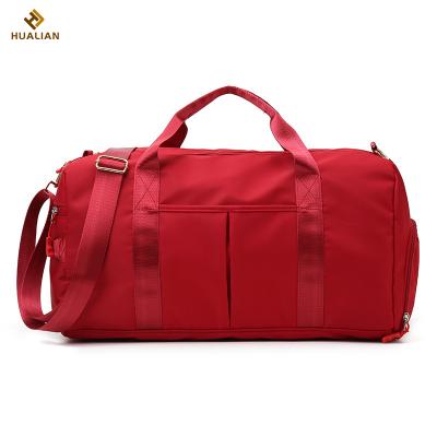 China Fashion HUALIAN Large Capacity Outdoor Sport Travel Shoulder Tote Luggage Duffel Gym Bag with Dry and Wet Shoe Compartment Separate for sale