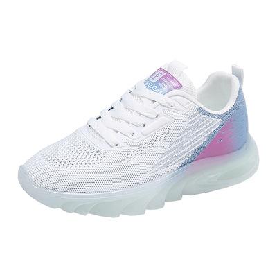 China 2021 Women's Breathable Sneakers Running Sports Shoes Youth Student Woven Women's Shoes New Trend Fashion Summer Flight for sale