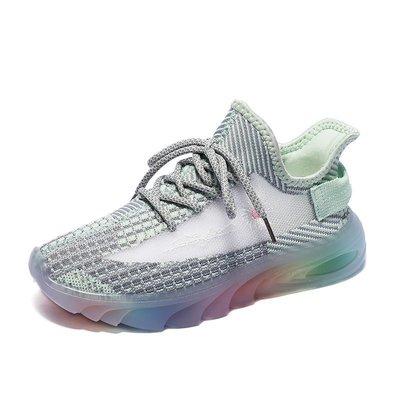 China 2021 Breathable Sports Shoes Casual Mesh Rainbow Shoes Women's Sneakers Woven New Fashion Trend Female Summer Student Flight for sale