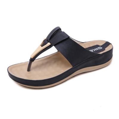 China New Style Outdoor Sandals Slippers Metal Border Plus Size Casual Maternity Slippers for sale