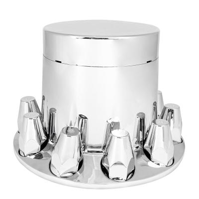 China Truck 32mm Lug Nut Cover Chrome ABS Plastic Nuts Cover For Truck Push On for sale