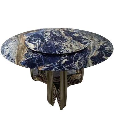 China Furniture Dining Table Sets Stainless Steel Dining Table Modern Home Marble Coffee Table for sale