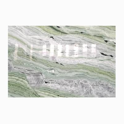 China Modern Luxurious Piaget Ice Cold Jade Interior Decoration Green Panda Marble Onyx Slabs Polished Big Green Onyx Slab Price for sale