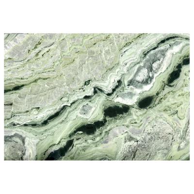 China Raggio Verde Green Panda China Natural Green Marble Modern Slab for sale