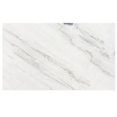 China Modern White Marble Flooring Tiles Polished Bianco Lasa Vena Marble Slabs For Home Decoration for sale