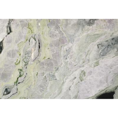 China Modern natural green marble, light green color with back veins, lighting artificial marble wall panel for sale