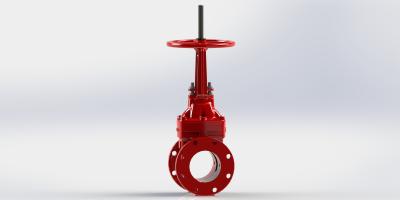 China Soft Seated Wedge UL FM Gate Valve Red For Fire Fighting Service for sale