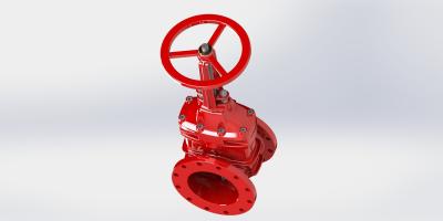 China FBE Coated Resilient Seated UL FM Gate Valve With Flange Groove Connection for sale