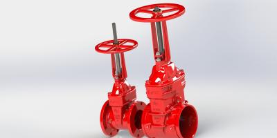 China Resilient Seated UL FM Gate Valve With Rubber Disc Flange Or Grooved Type for sale